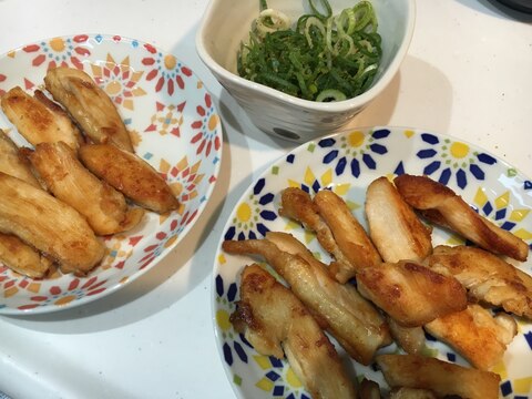 鶏胸肉の塩焼き 薬味ネギのせ